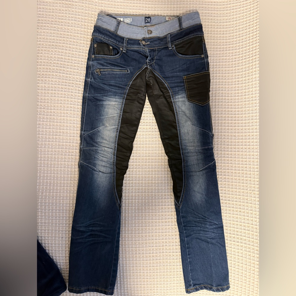 G-Star Blue and Black Straight Leg Jeans